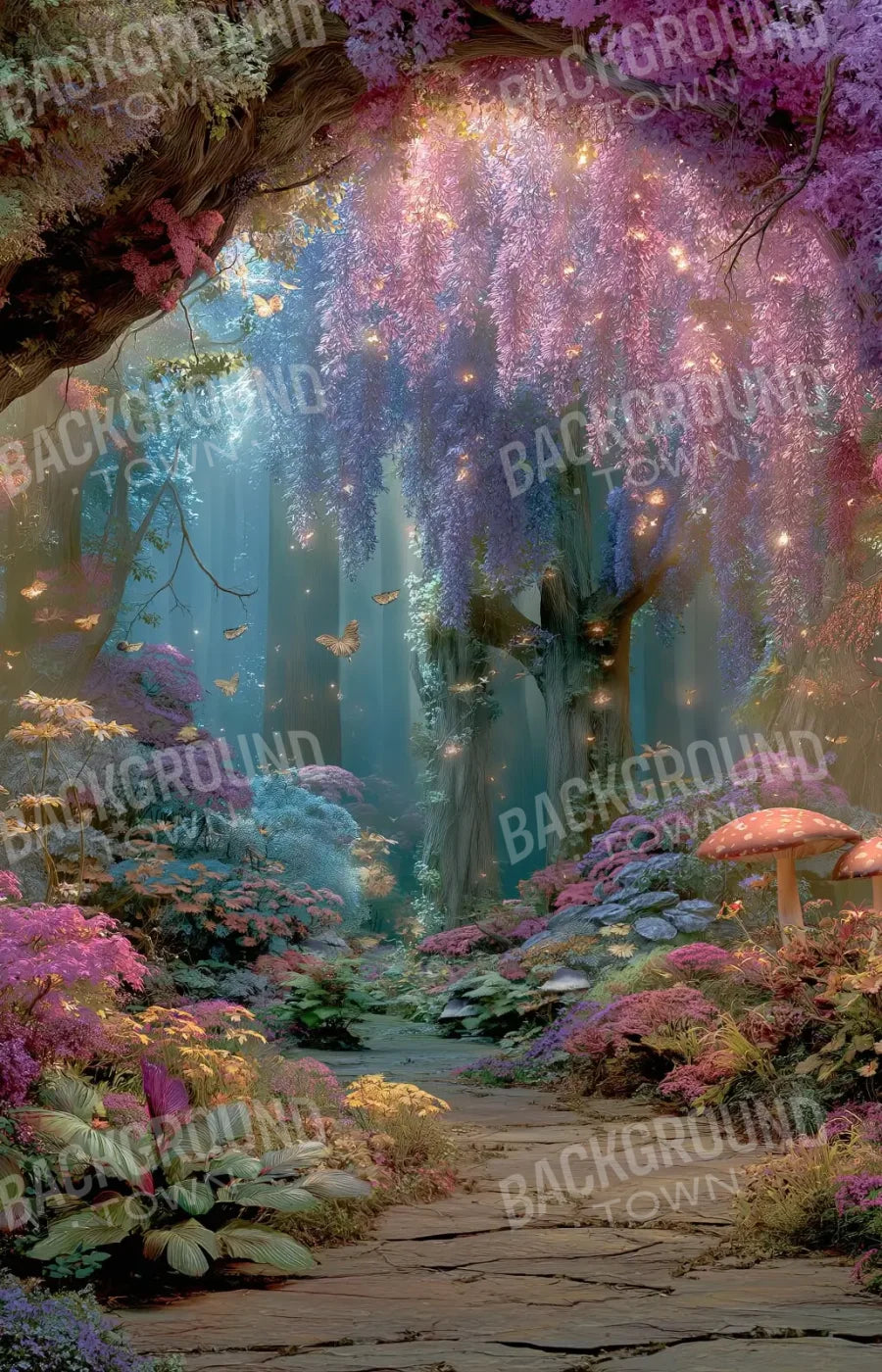 Mystical Fairy Garden 9’x14’ UltraCloth (108 x 168 inch) Backdrop