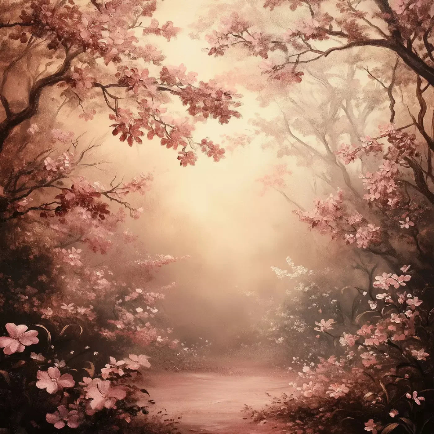 Mystical Forest Red 10’X10’ Ultracloth (120 X Inch) Backdrop