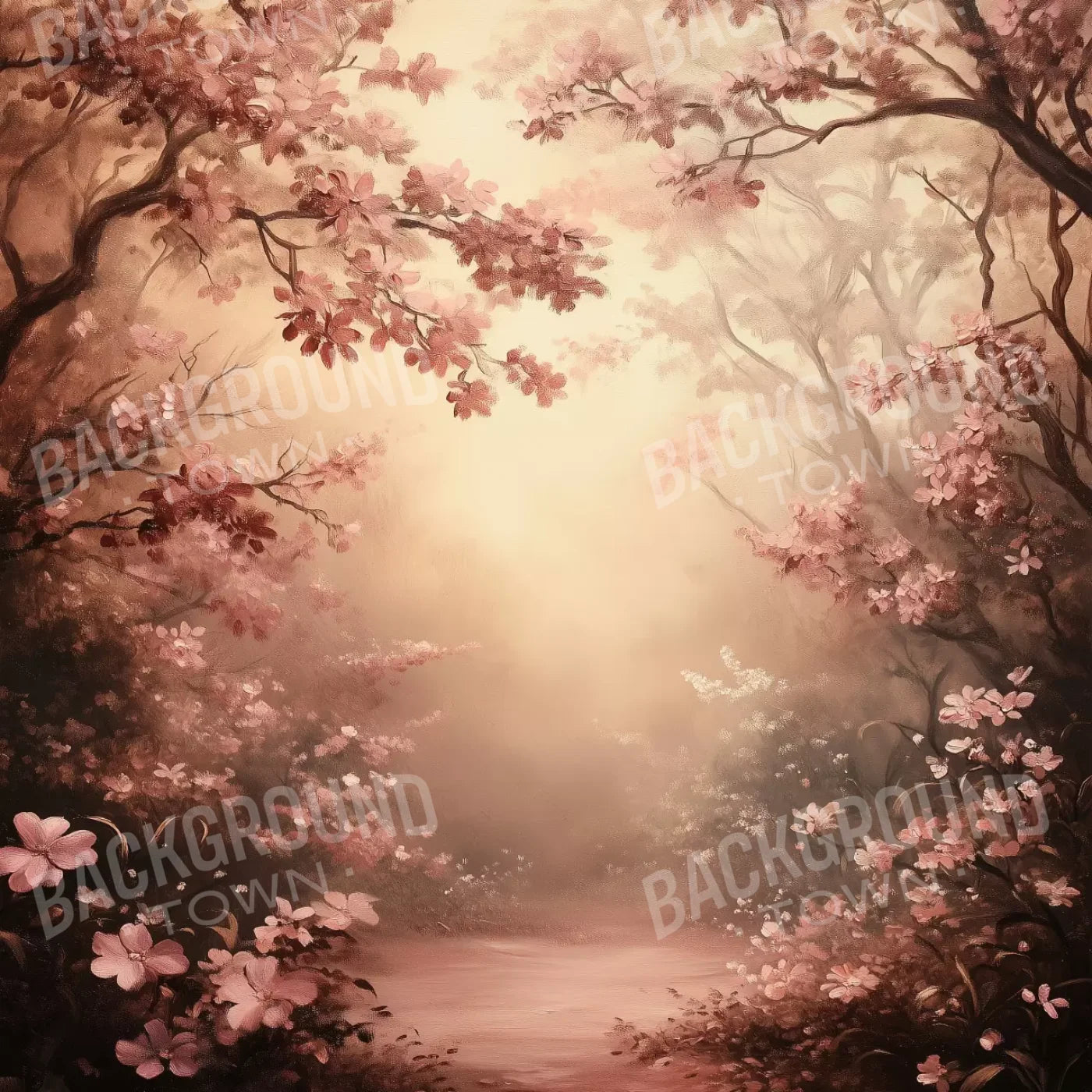 Mystical Forest Red 10’X10’ Ultracloth (120 X Inch) Backdrop