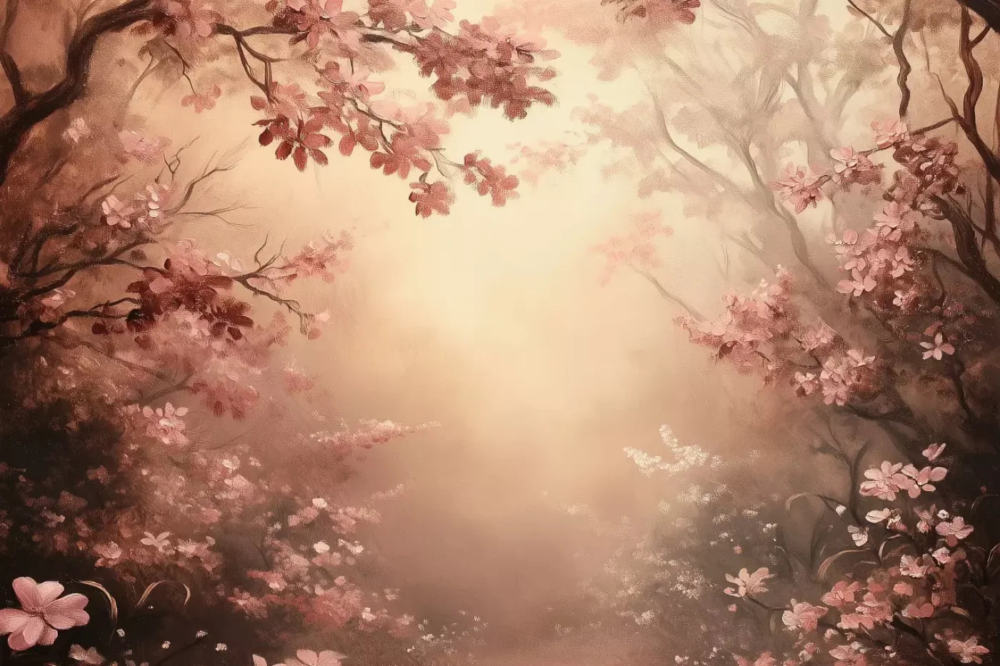 Mystical Forest Red 12’X8’ Ultracloth (144 X 96 Inch) Backdrop