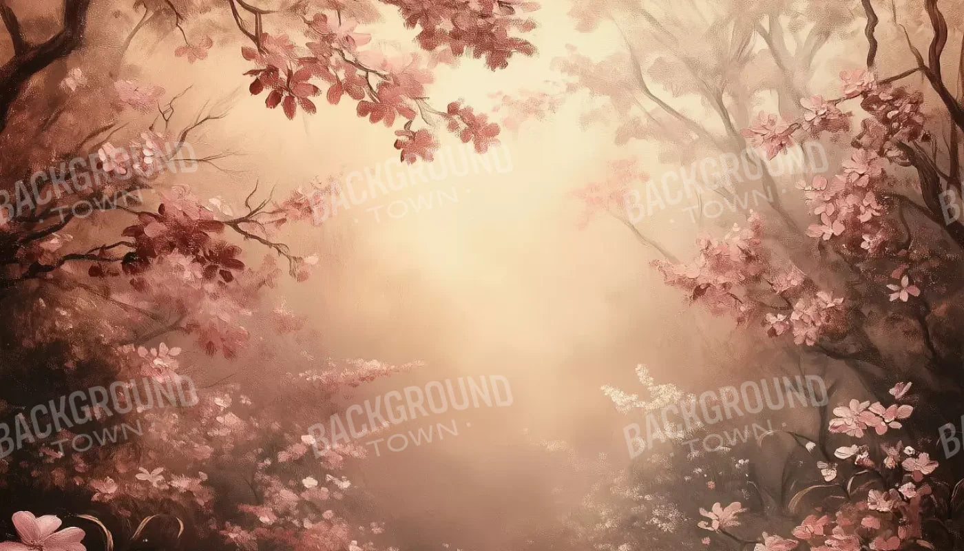 Mystical Forest Red 14’X8’ Ultracloth (168 X 96 Inch) Backdrop