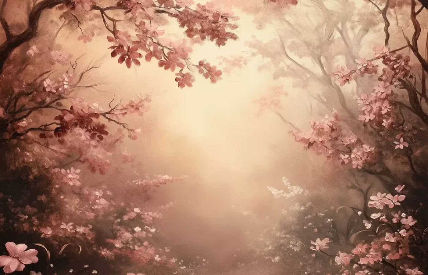 Mystical Forest Red 14’X9’ Ultracloth (168 X 108 Inch) Backdrop