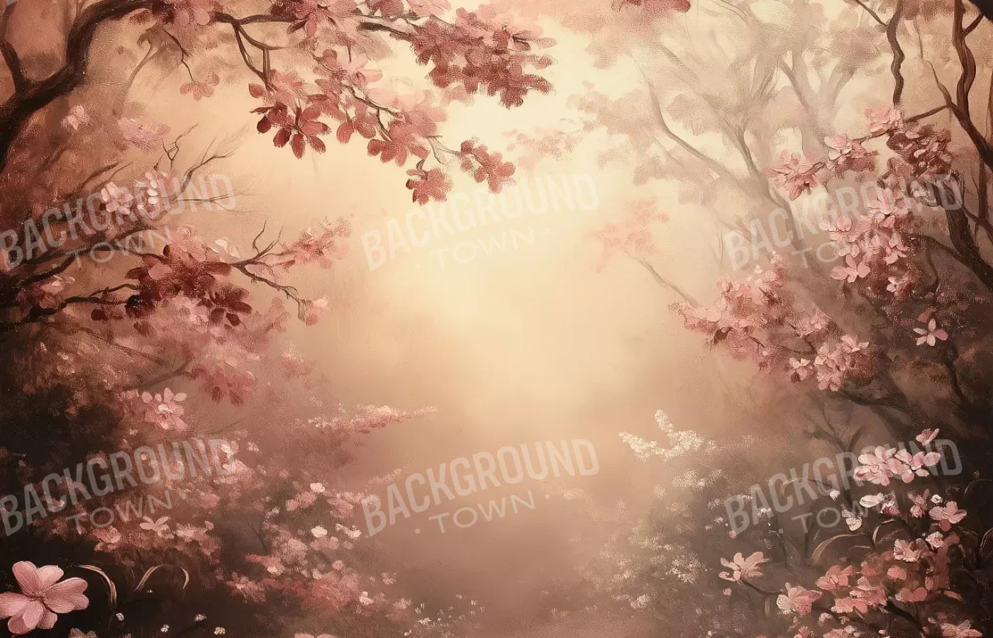 Mystical Forest Red 14’X9’ Ultracloth (168 X 108 Inch) Backdrop