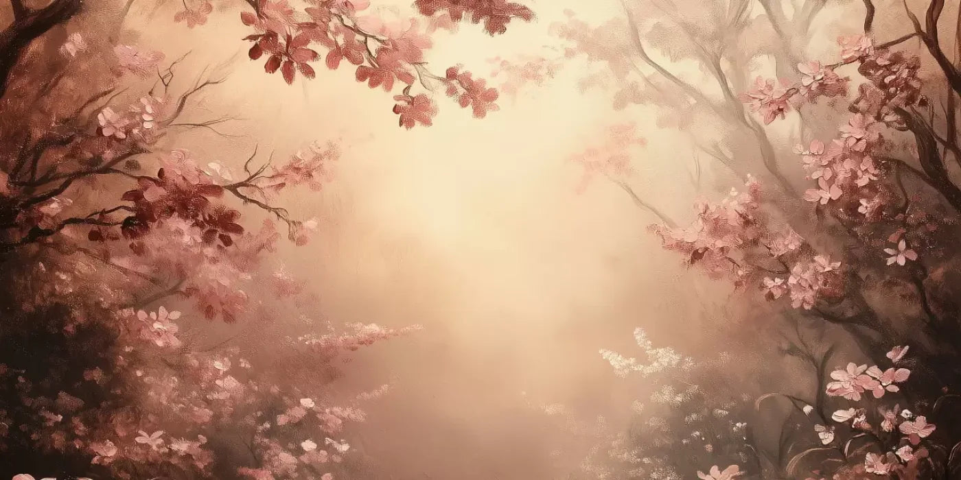 Mystical Forest Red 20’X10’ Ultracloth (240 X 120 Inch) Backdrop