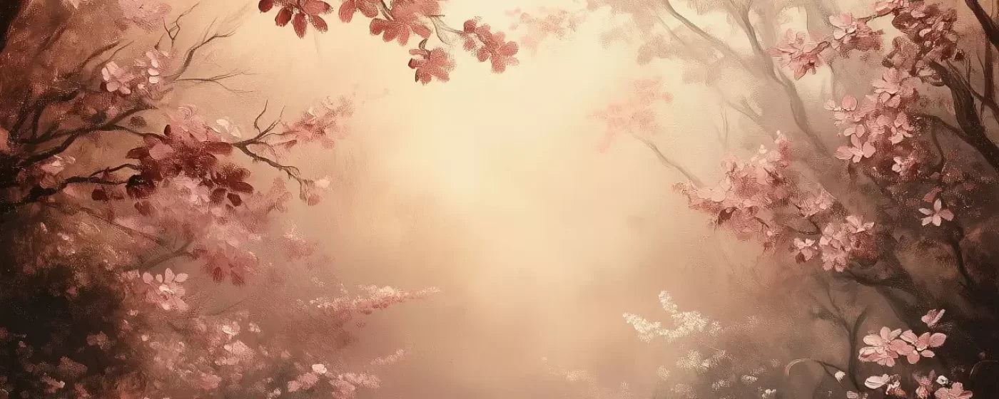 Mystical Forest Red 20’X8’ Ultracloth (240 X 96 Inch) Backdrop