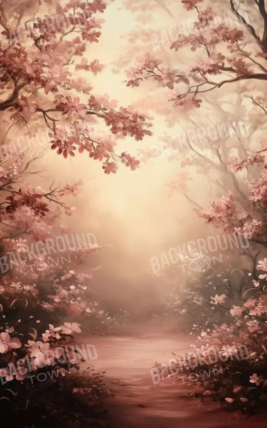 Mystical Forest Red 5’X8’ Ultracloth (60 X 96 Inch) Backdrop