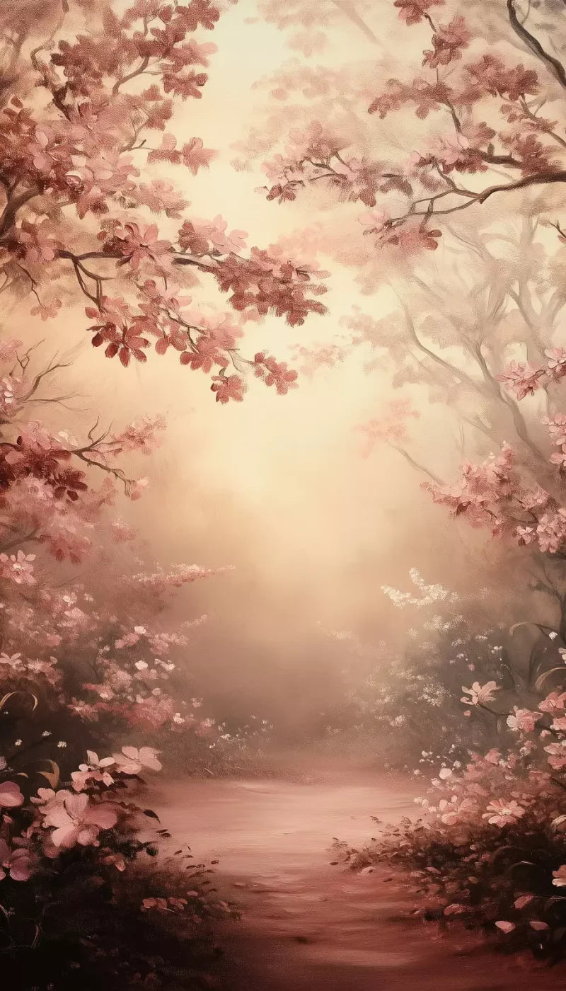 Mystical Forest Red 8’X14’ Ultracloth (96 X 168 Inch) Backdrop