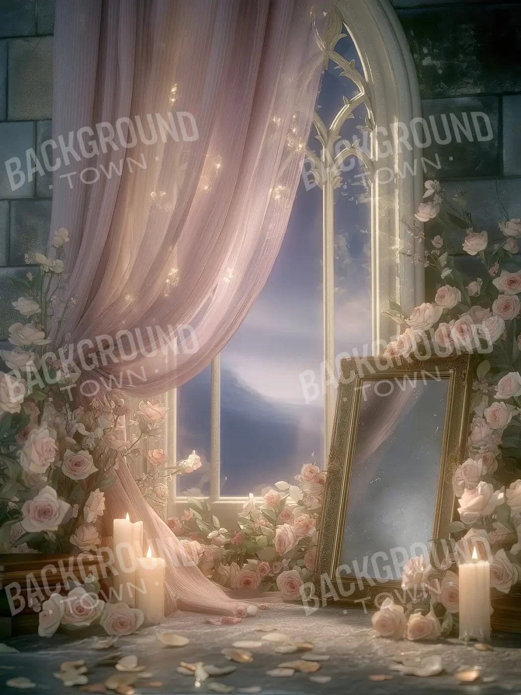 Mystical Mirror 6’x8’ Fleece (72 x 96 inch) Backdrop