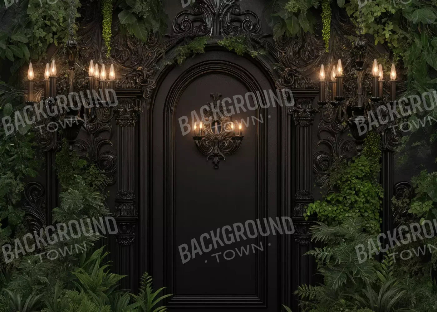 Naturalist Wedding Arch 7’X5’ Ultracloth (84 X 60 Inch) Backdrop