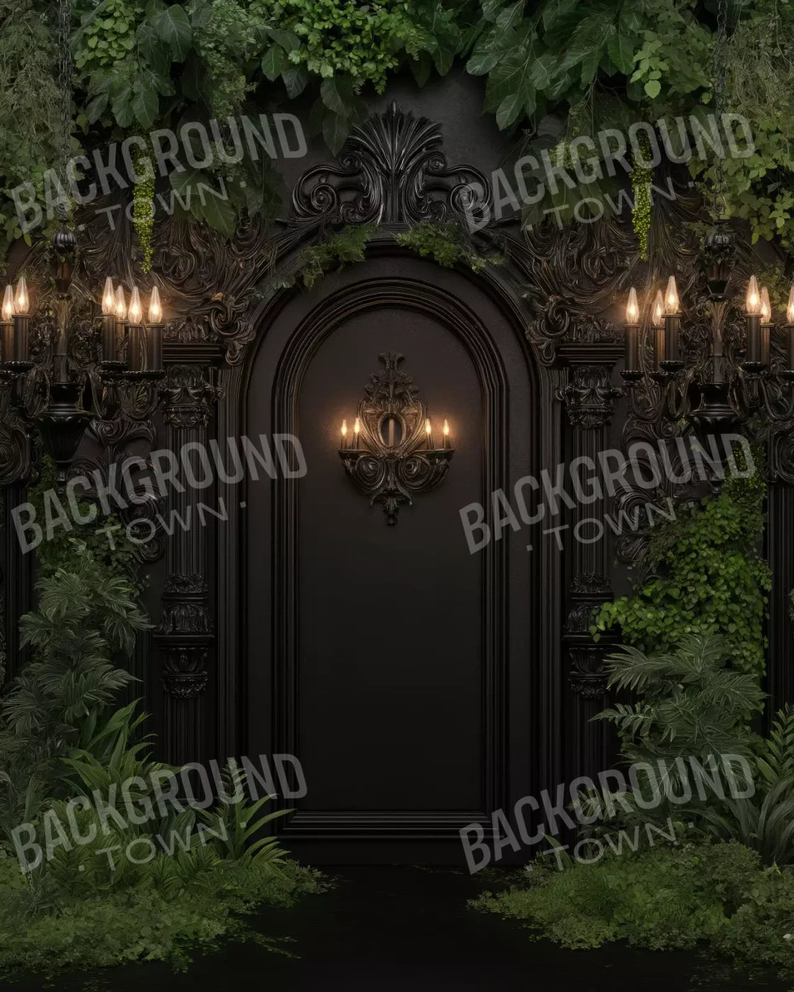 Naturalist Wedding Arch 8’X10’ Fleece (96 X 120 Inch) Backdrop