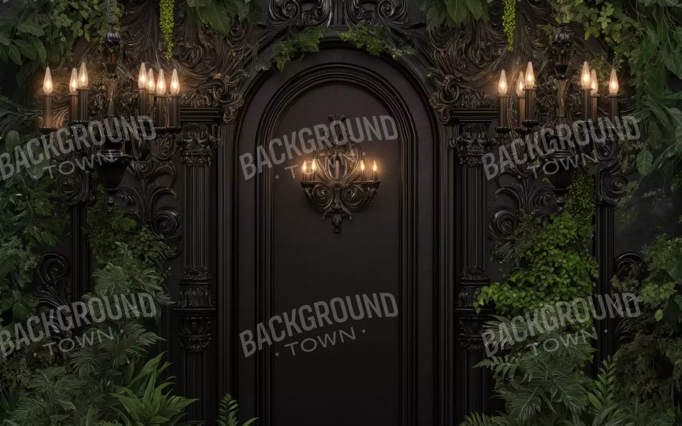 Naturalist Wedding Arch 8’X5’ Ultracloth (96 X 60 Inch) Backdrop