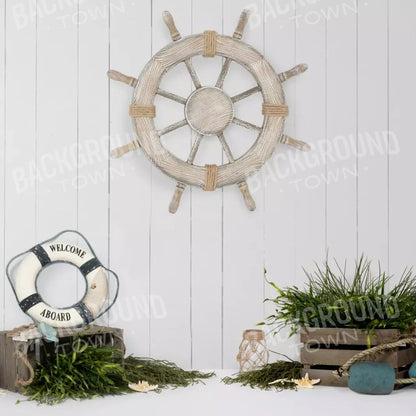 Nautical Blues 8X8 Fleece ( 96 X Inch ) Backdrop