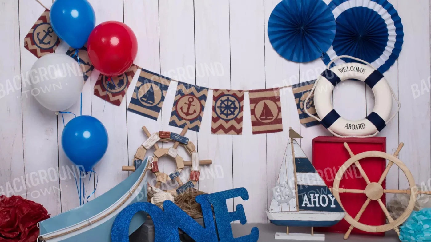 Nautical One 14X8 Ultracloth ( 168 X 96 Inch ) Backdrop