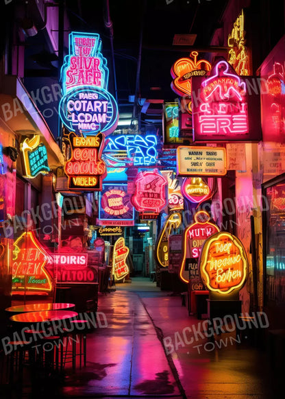 Neon Alley Ii 5X7 Ultracloth ( 60 X 84 Inch ) Backdrop