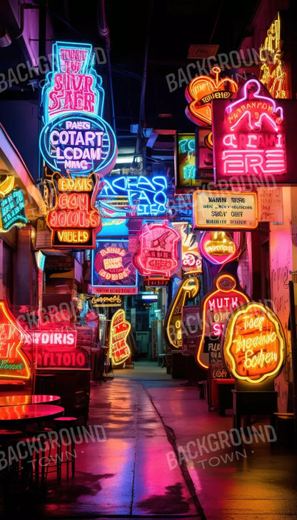 Neon Alley Ii 8X14 Ultracloth ( 96 X 168 Inch ) Backdrop