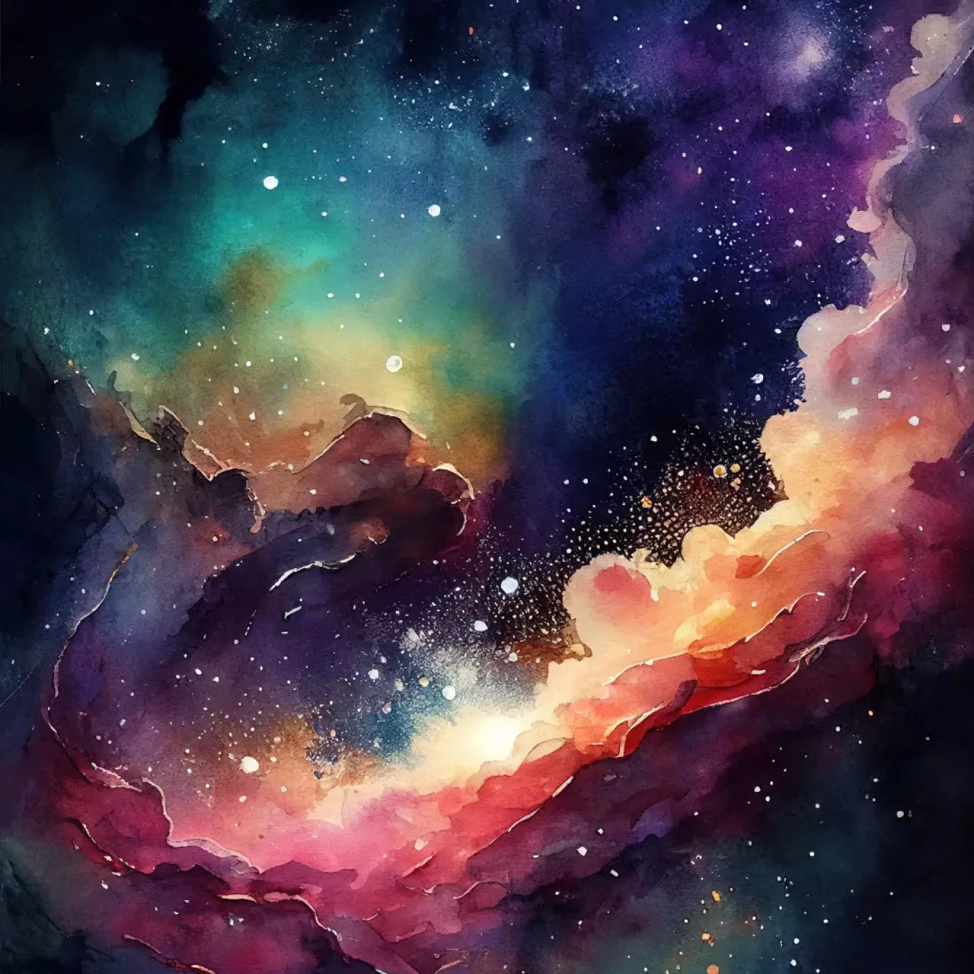 Neon Northern Lights 10X10 Ultracloth ( 120 X Inch ) Backdrop