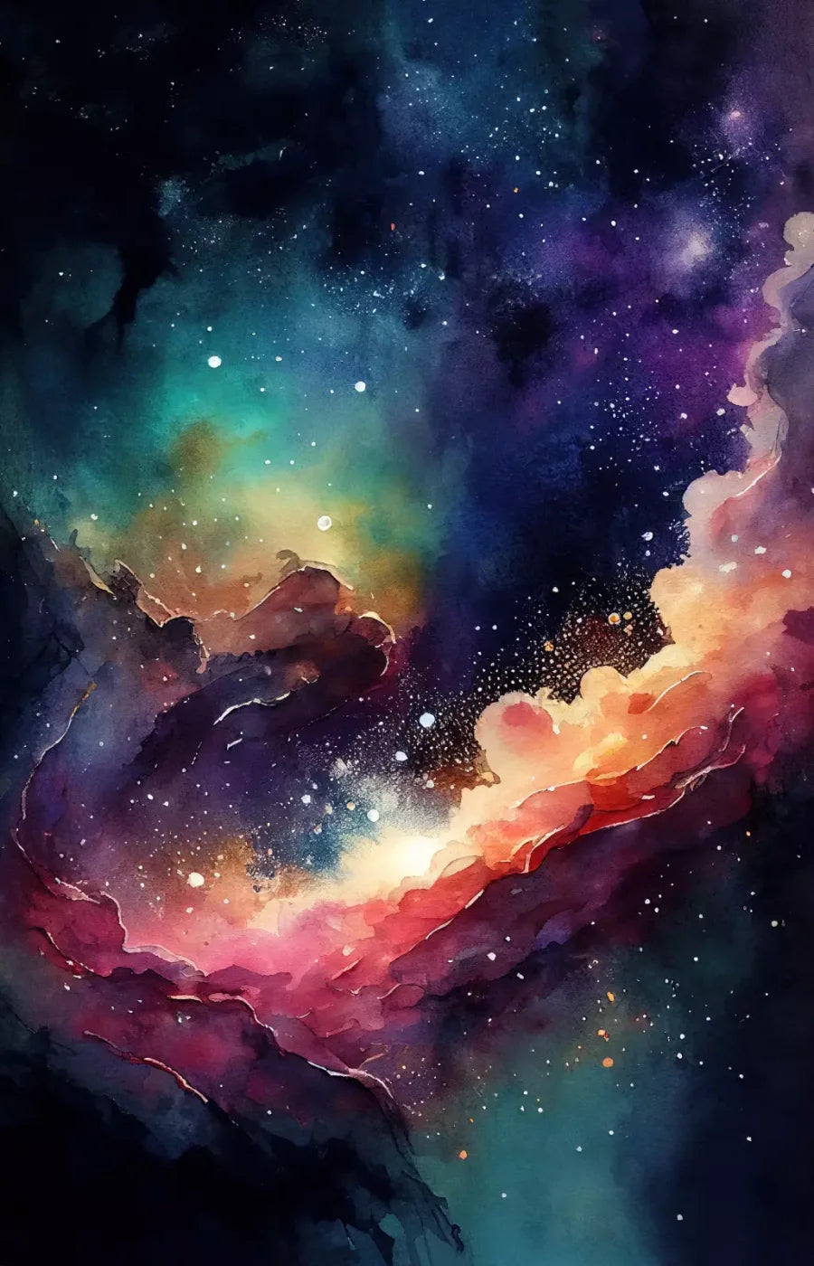 Neon Northern Lights 8X12 Ultracloth ( 96 X 144 Inch ) Backdrop