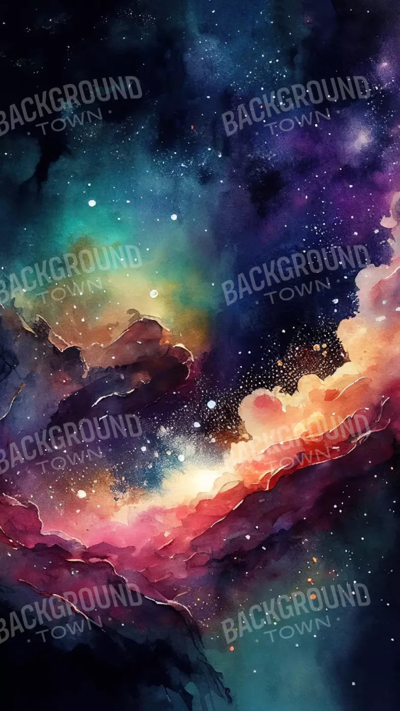 Neon Northern Lights 8X14 Ultracloth ( 96 X 168 Inch ) Backdrop