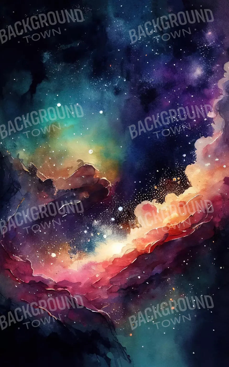 Neon Northern Lights 9X14 Ultracloth ( 108 X 168 Inch ) Backdrop