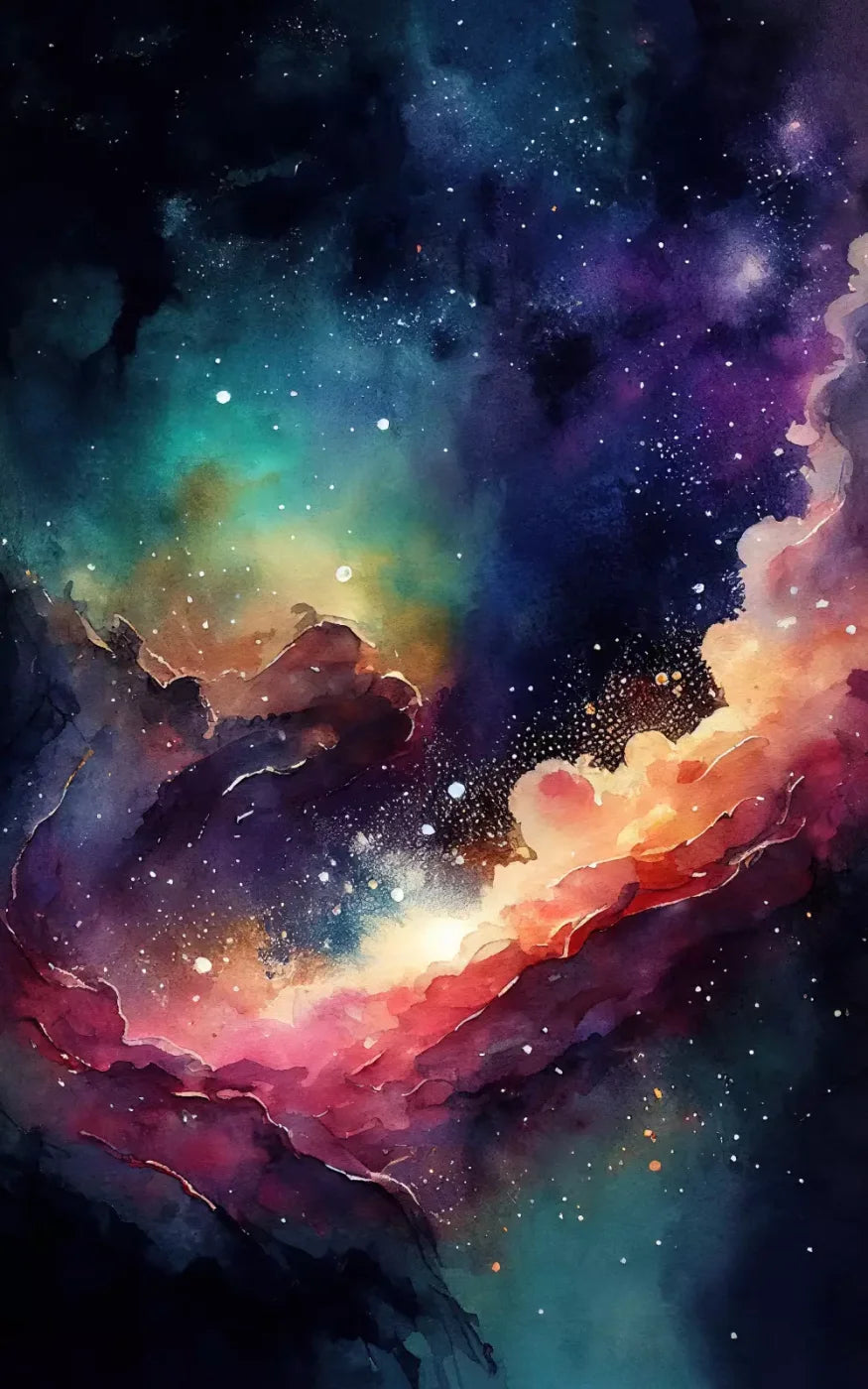 Neon Northern Lights 9X14 Ultracloth ( 108 X 168 Inch ) Backdrop