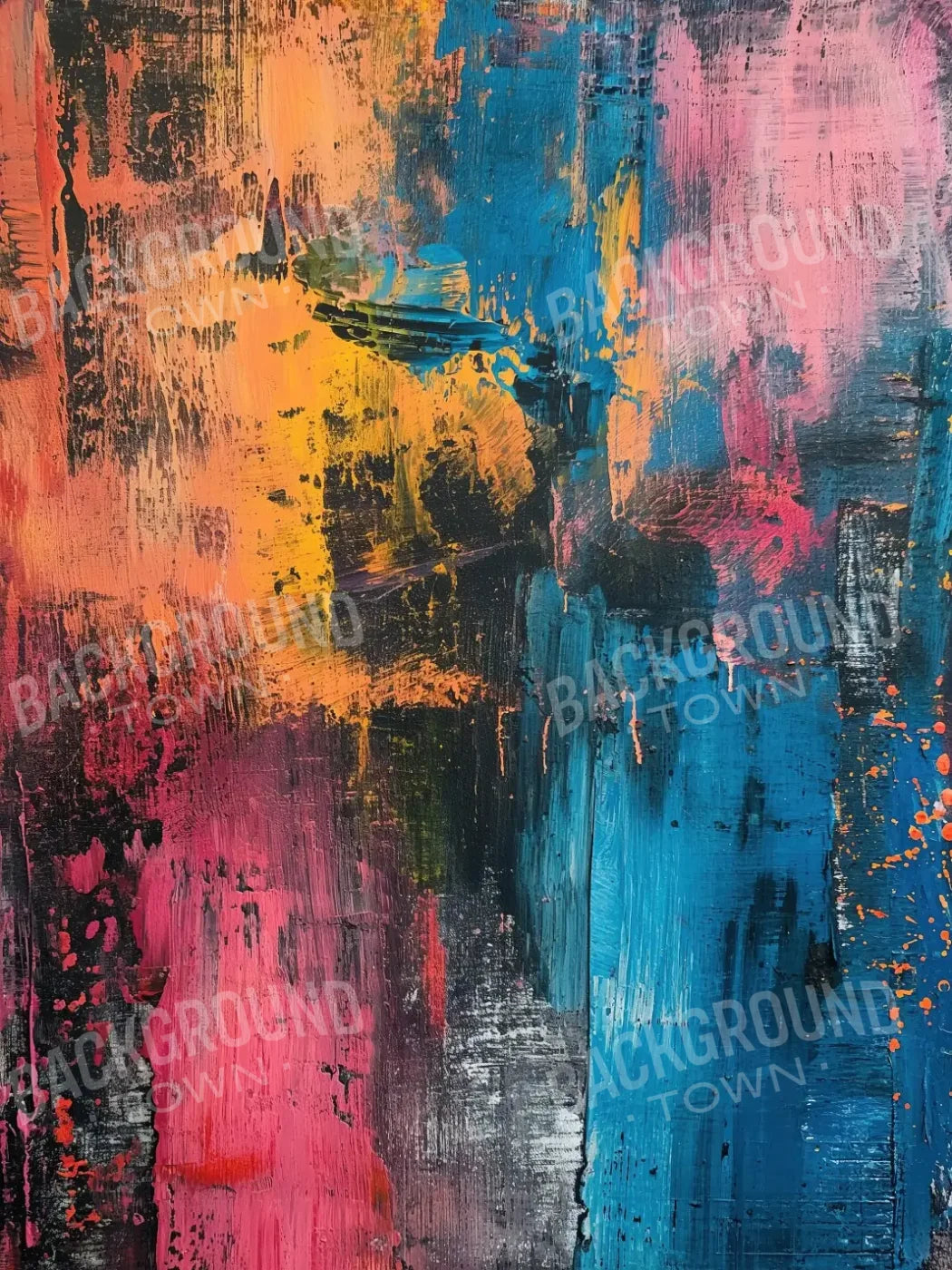 Neon Reverie 5’x6’8 Fleece (60 x 80 inch) Backdrop