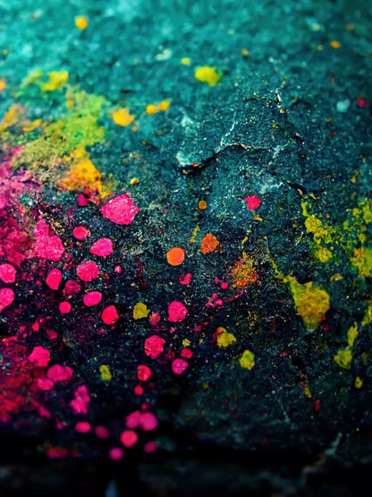 Neon Splatter 5X7 Ultracloth ( 60 X 84 Inch ) Backdrop