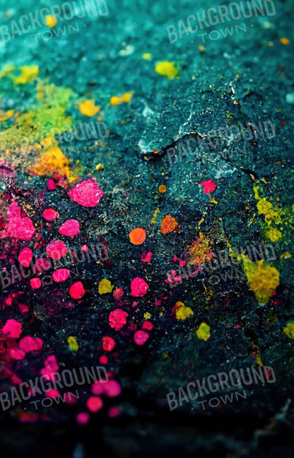 Neon Splatter 8X12 Ultracloth ( 96 X 144 Inch ) Backdrop