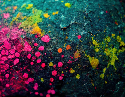 Neon Splatter 8X6 Fleece ( 96 X 72 Inch ) Backdrop
