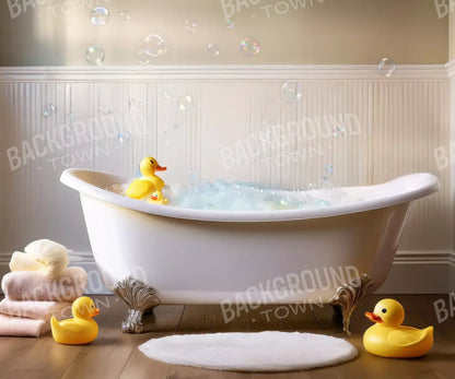 Neutral Rubber Duckie Bath 12’X10’ Ultracloth (144 X 120 Inch) Backdrop