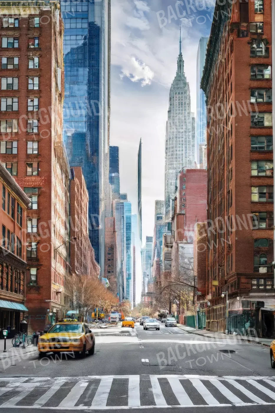 New York 8’x12’ UltraCloth (96 x 144 inch) Backdrop