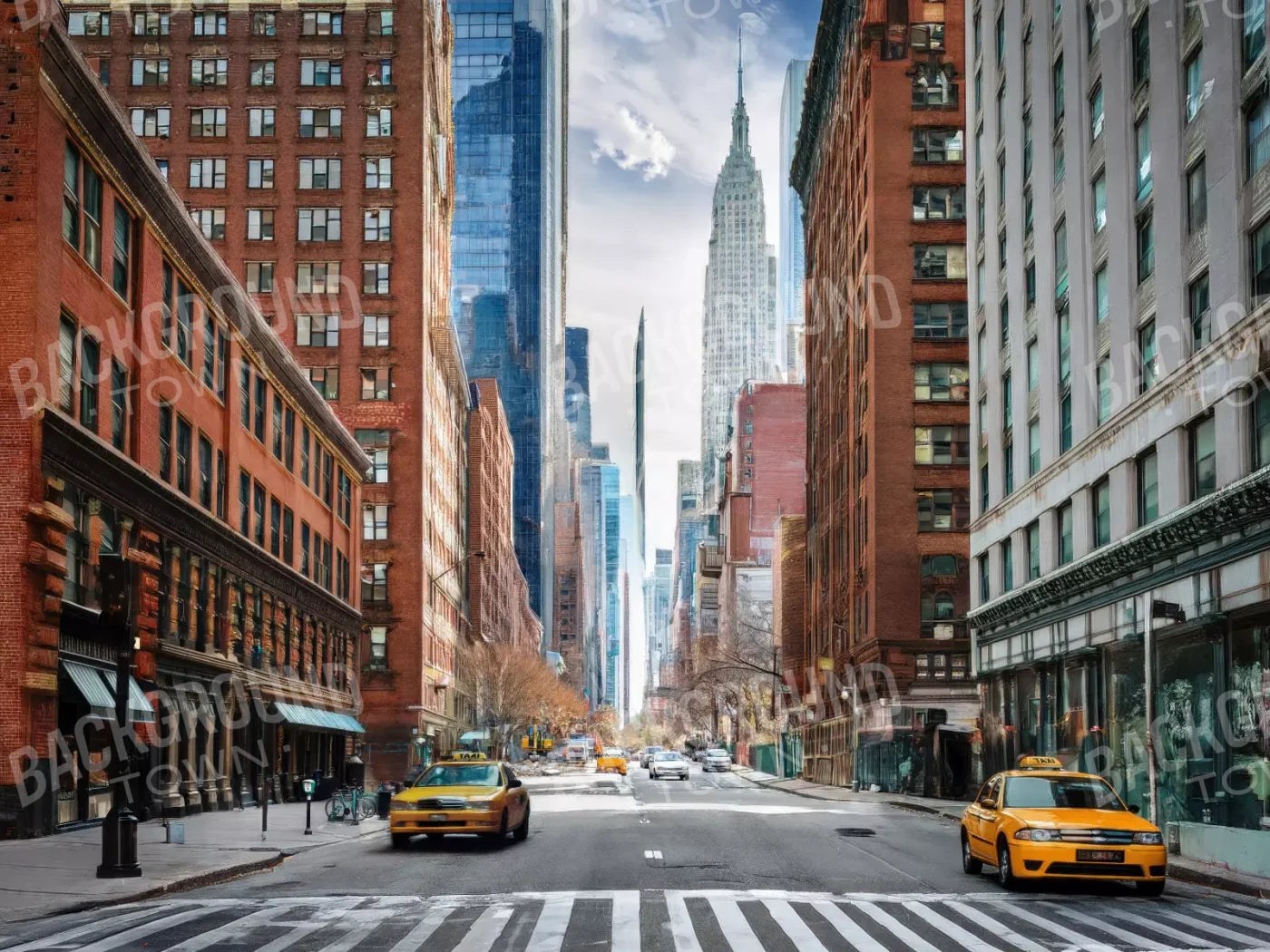 New York 8’x6’ Fleece (96 x 72 inch) Backdrop