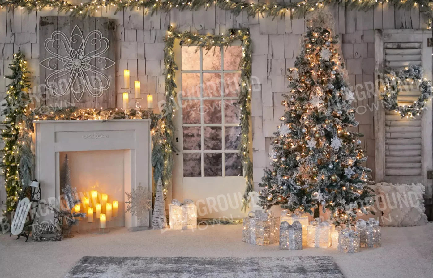 Night Before Christmas 12X8 Ultracloth ( 144 X 96 Inch ) Backdrop