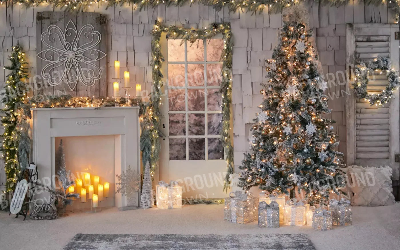 Night Before Christmas 14X9 Ultracloth ( 168 X 108 Inch ) Backdrop
