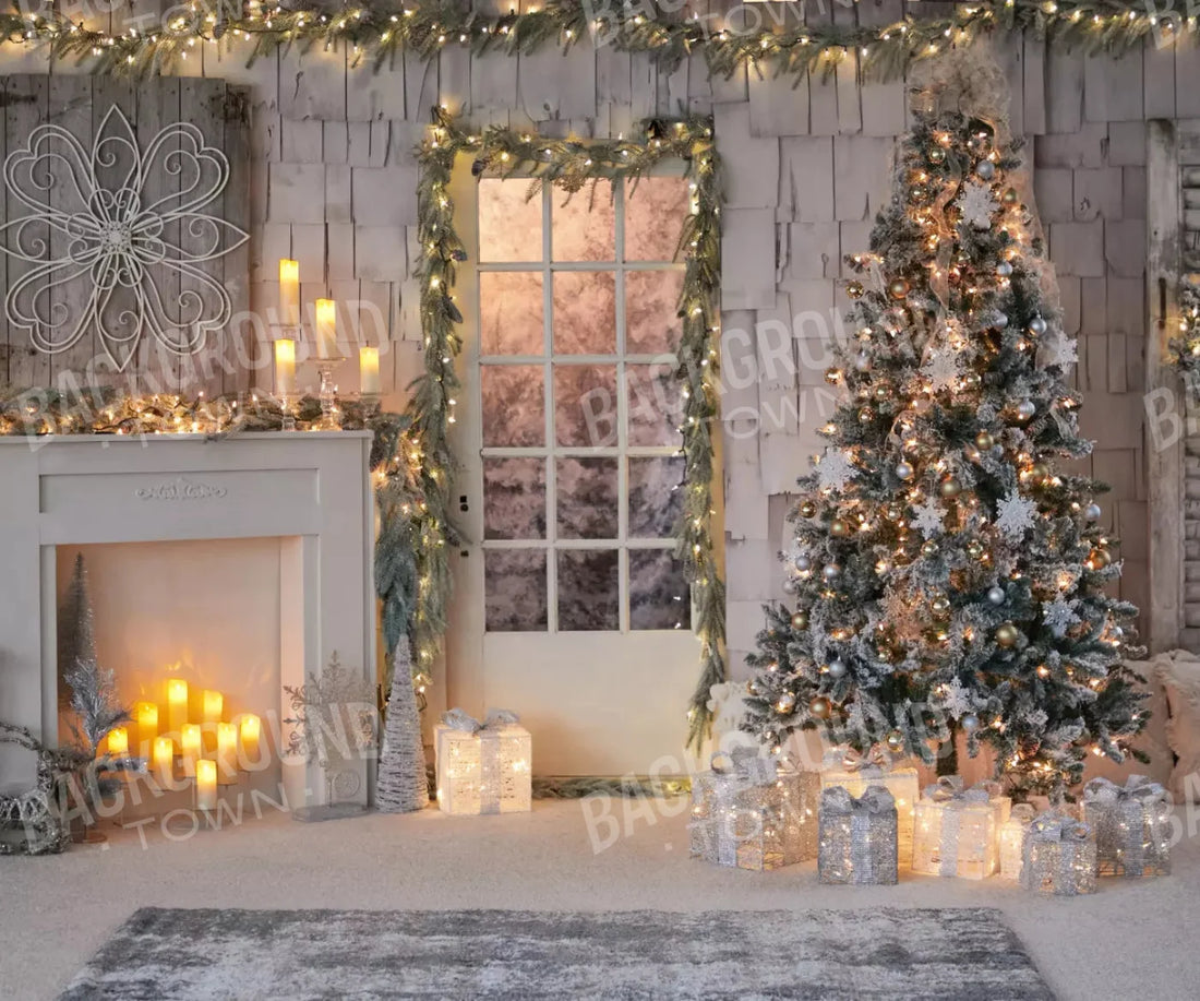 White Christmas Backdrop for Photography