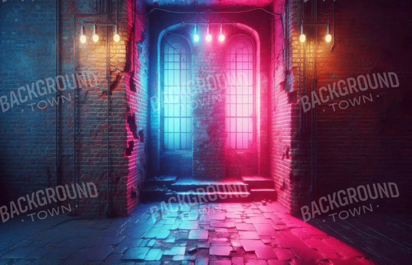 Night Lights 14’X9’ Ultracloth (168 X 108 Inch) Backdrop