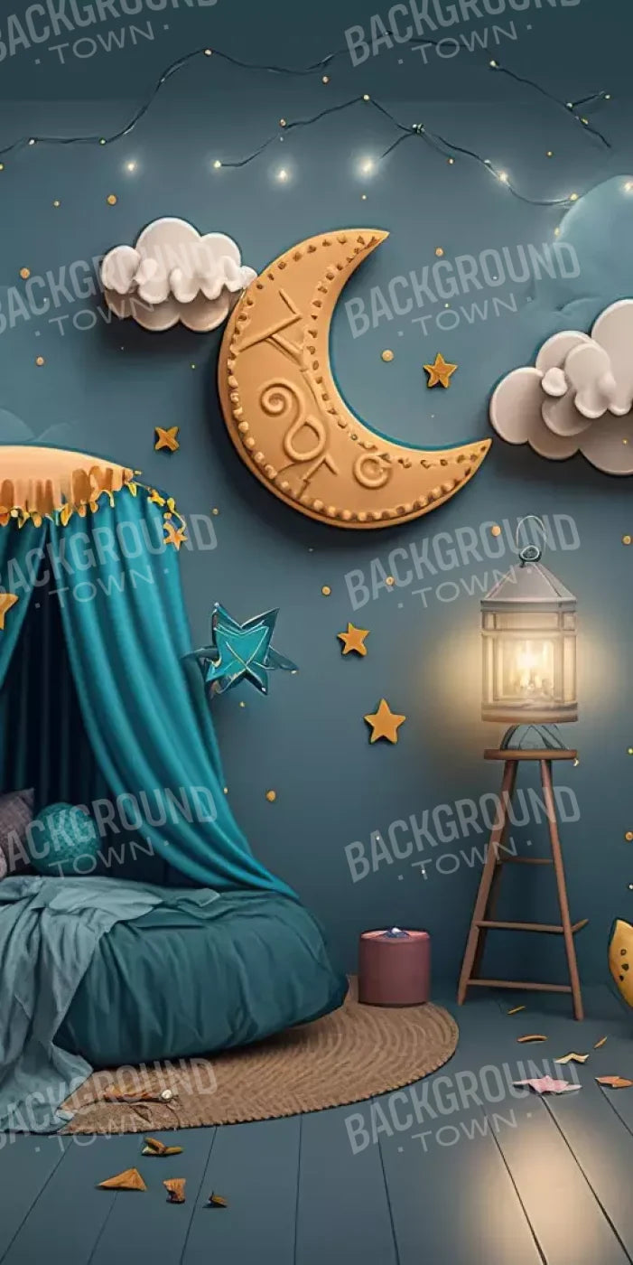 Night Moon Room 10’X20’ Ultracloth (120 X 240 Inch) Backdrop