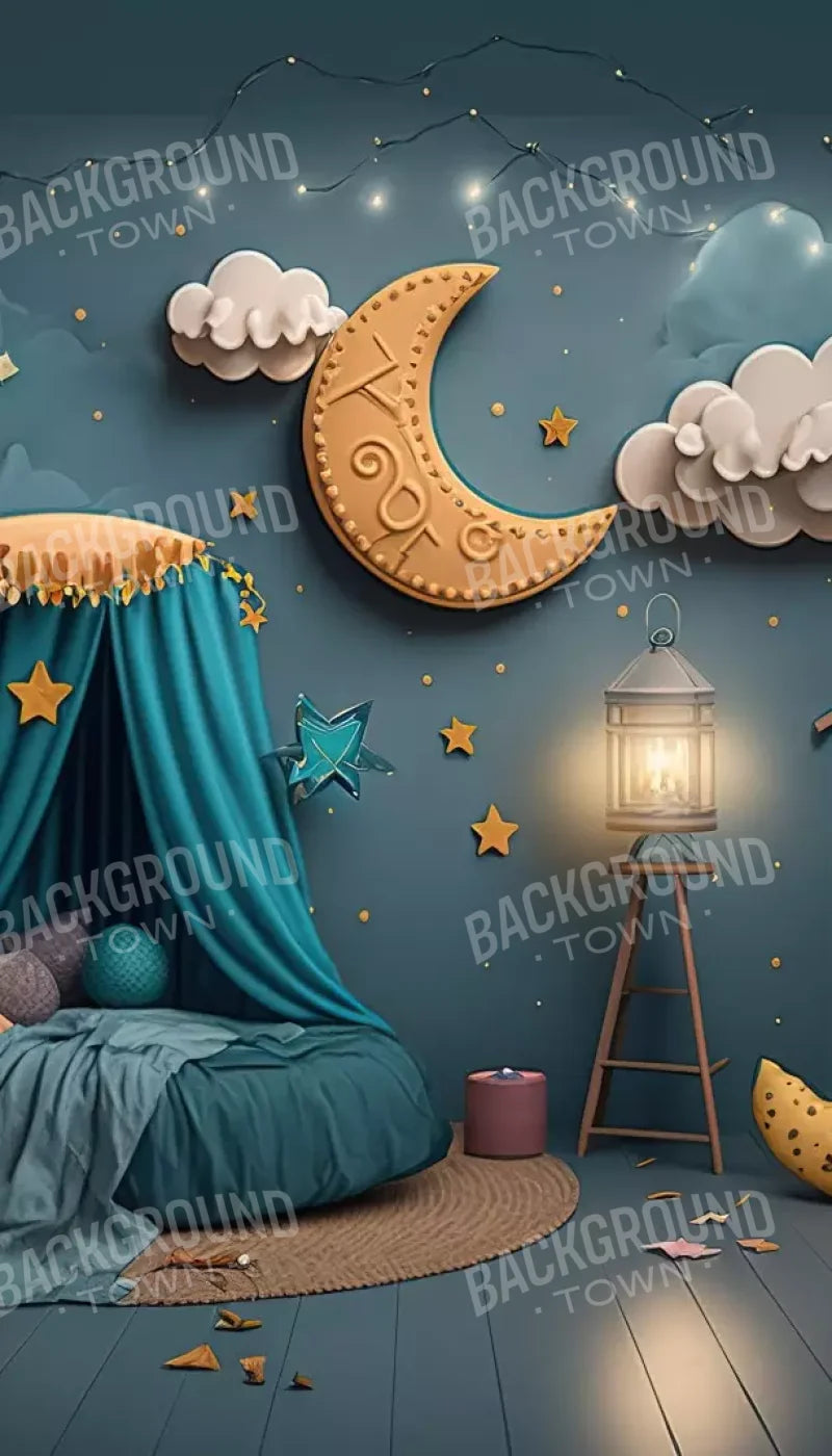 Night Moon Room 8’X14’ Ultracloth (96 X 168 Inch) Backdrop