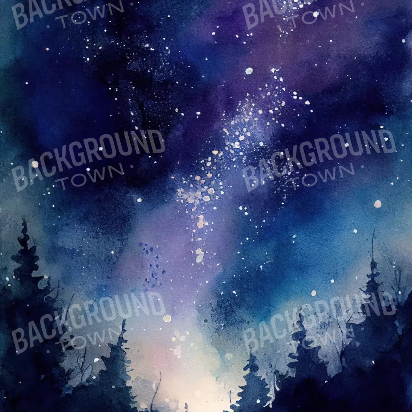 Night Sky 10X10 Ultracloth ( 120 X Inch ) Backdrop