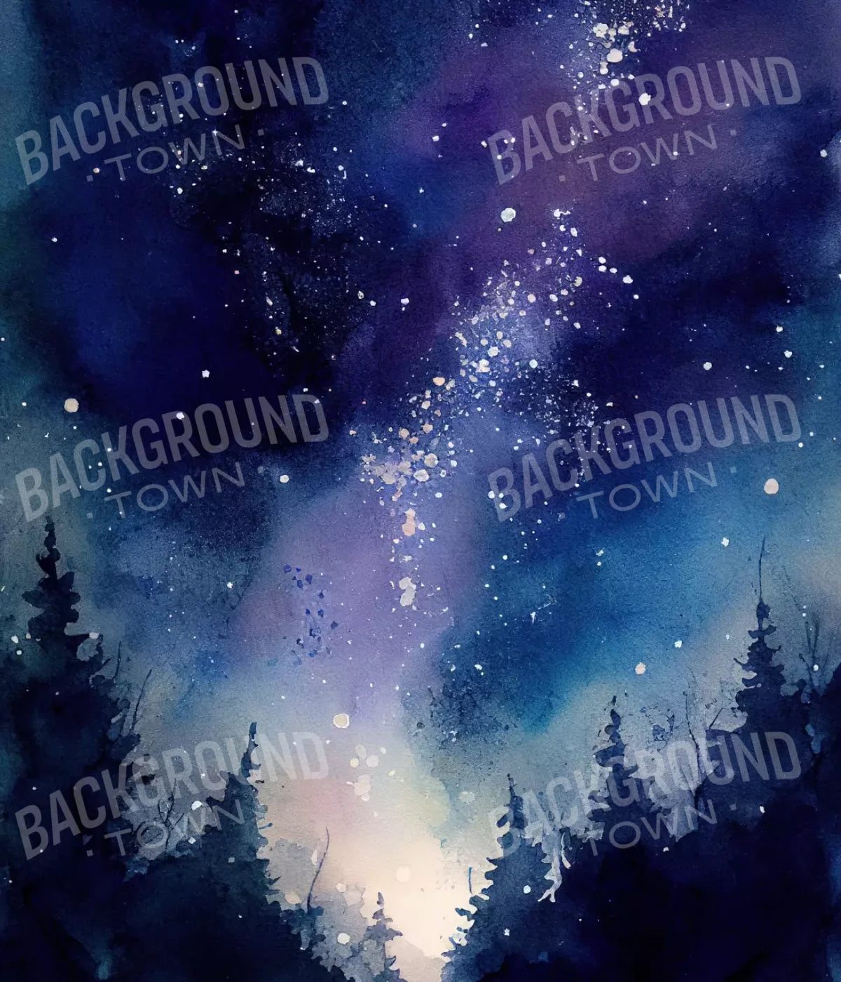 Night Sky 10X12 Ultracloth ( 120 X 144 Inch ) Backdrop