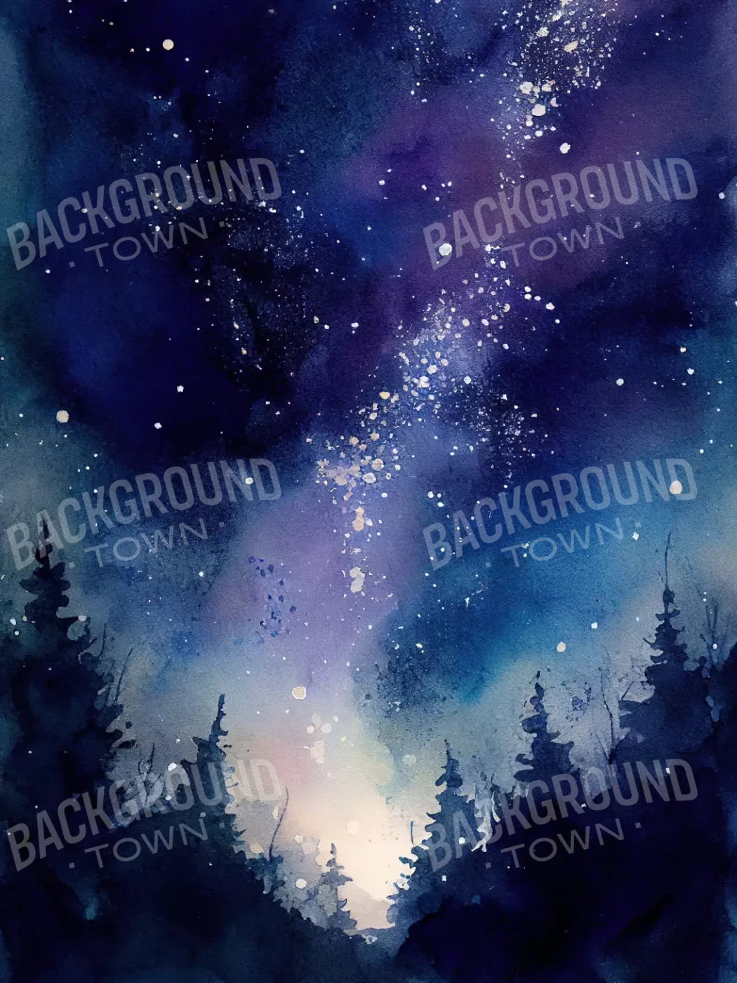 Night Sky 5X68 Fleece ( 60 X 80 Inch ) Backdrop