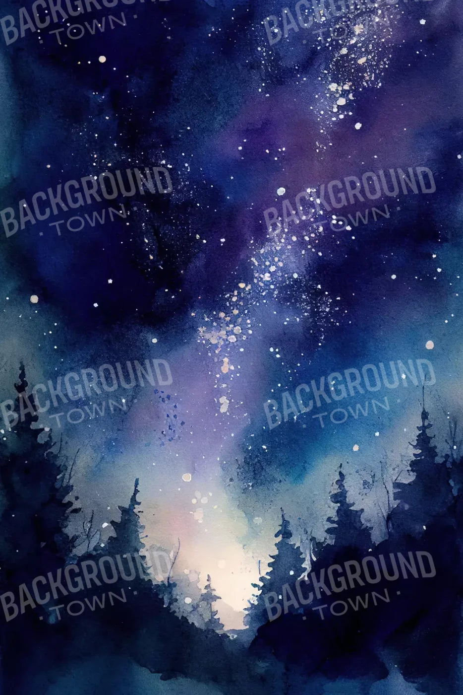 Night Sky 5X8 Ultracloth ( 60 X 96 Inch ) Backdrop