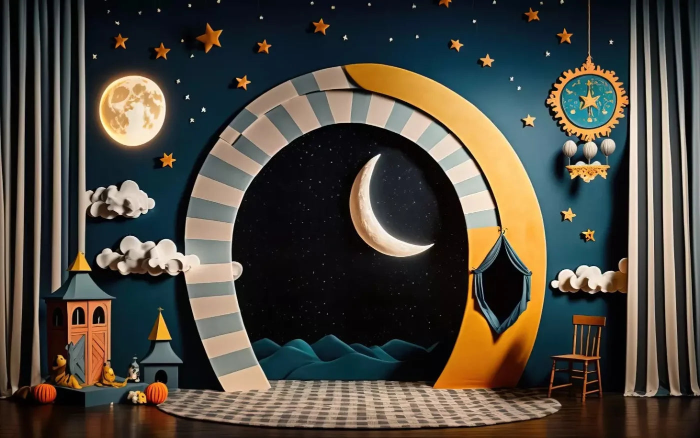 Night Time Lullaby 14X9 Ultracloth ( 168 X 108 Inch ) Backdrop