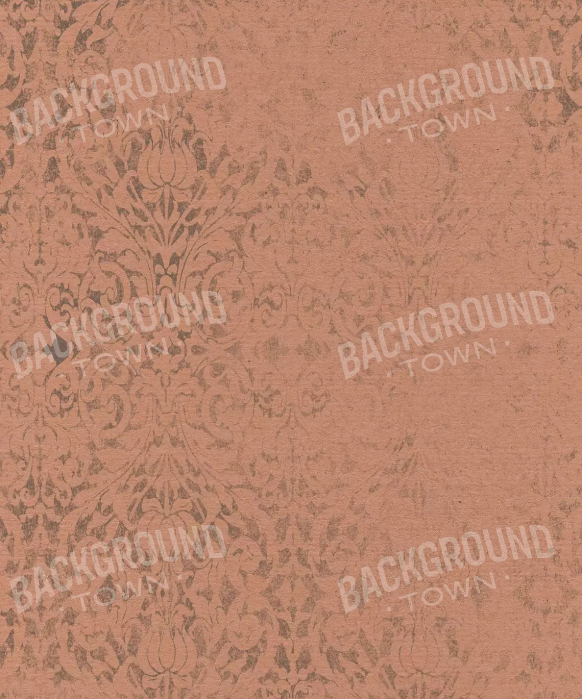 Orange Damask Backdrop for Photography