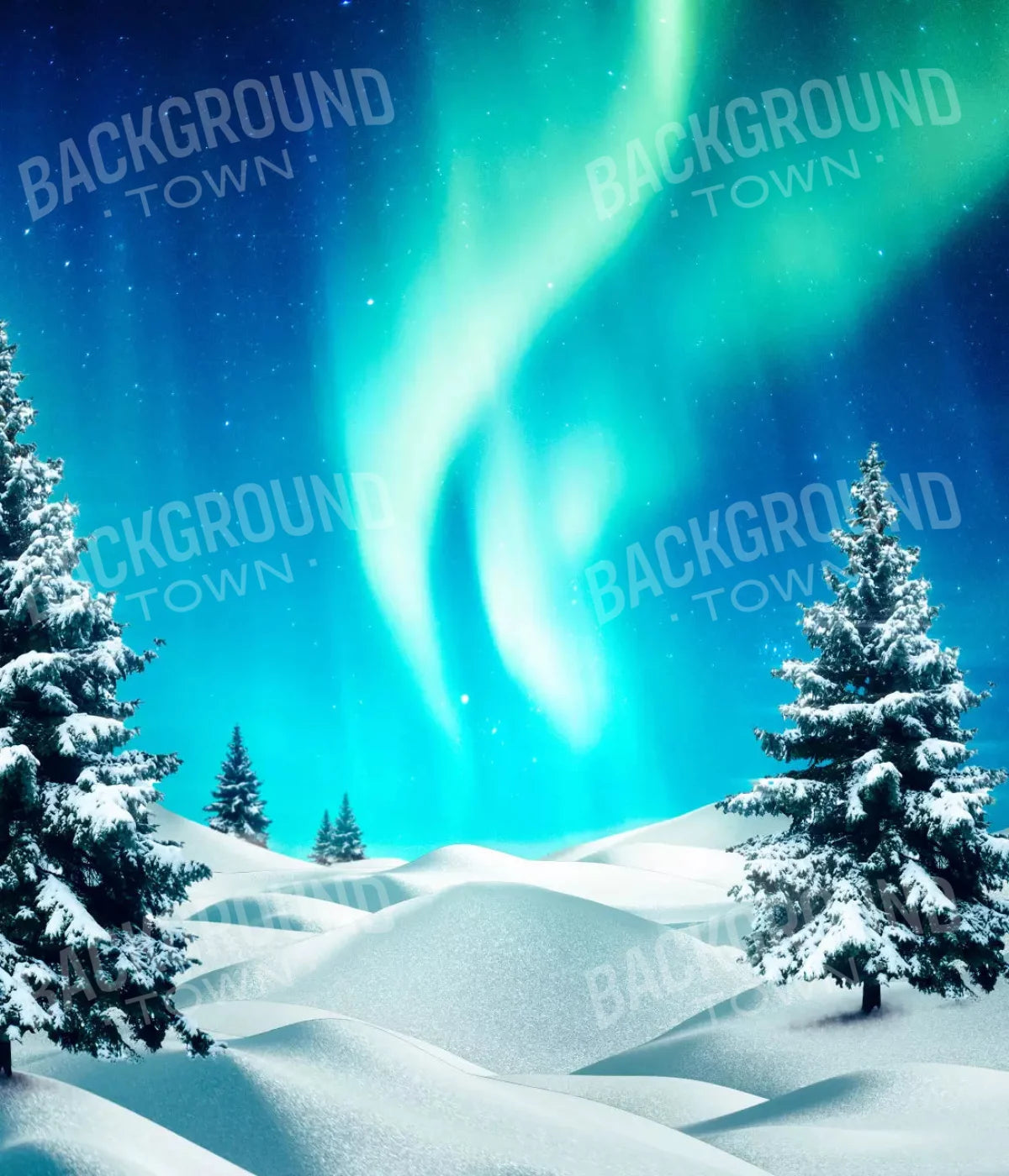 North Pole 10X12 Ultracloth ( 120 X 144 Inch ) Backdrop
