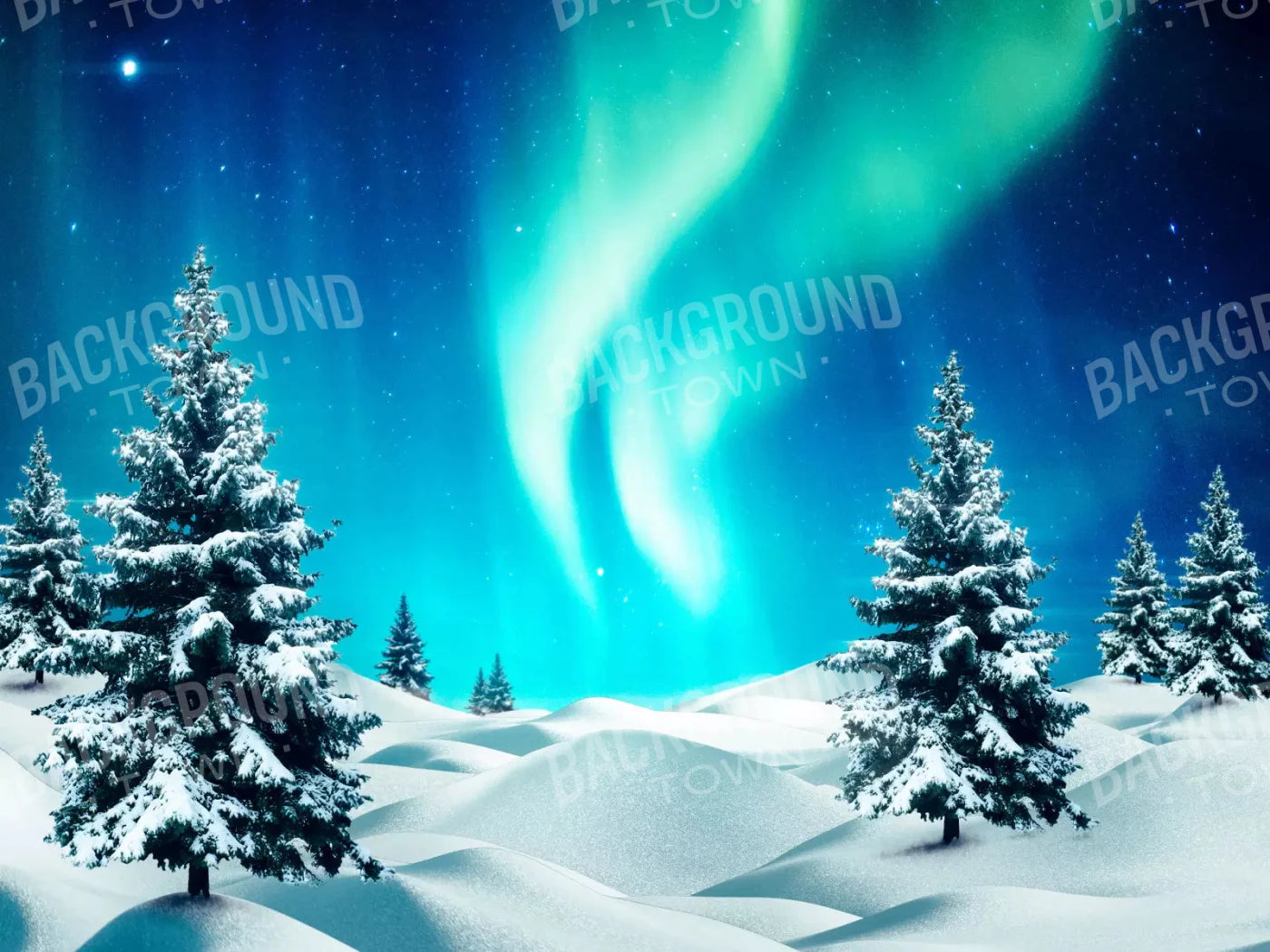 North Pole 10X8 Fleece ( 120 X 96 Inch ) Backdrop