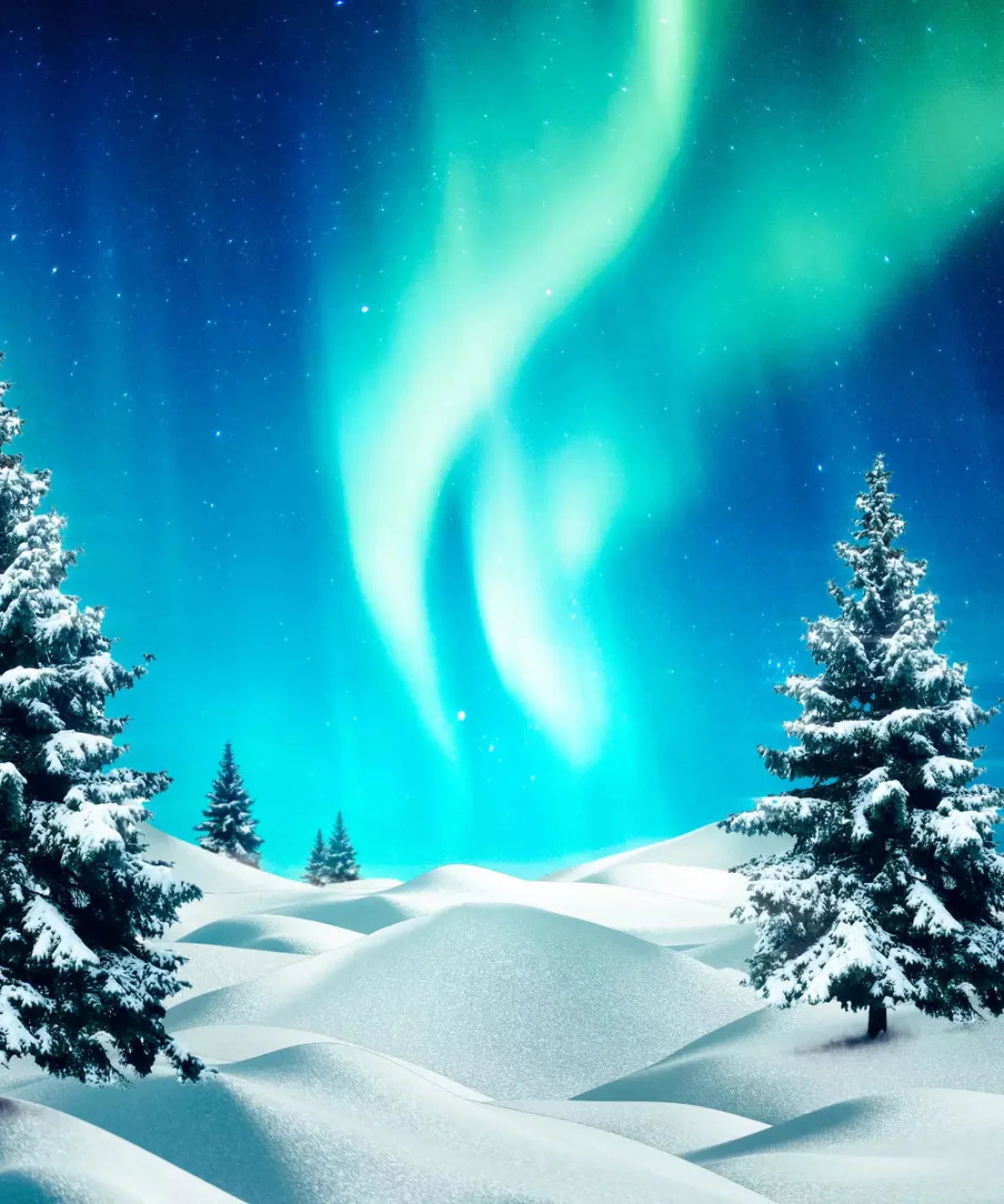 Blue Christmas Backdrop for Photography