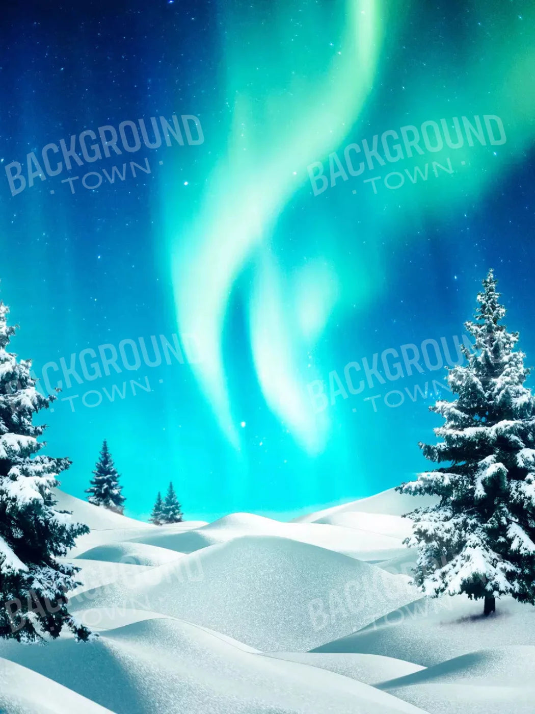 North Pole 5X7 Ultracloth ( 60 X 84 Inch ) Backdrop