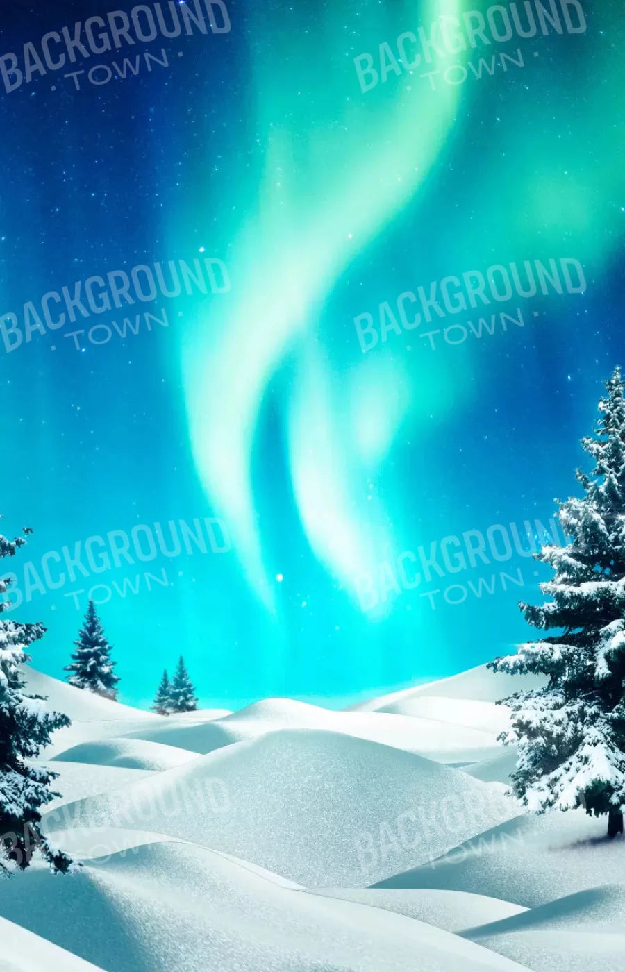 North Pole 8X12 Ultracloth ( 96 X 144 Inch ) Backdrop