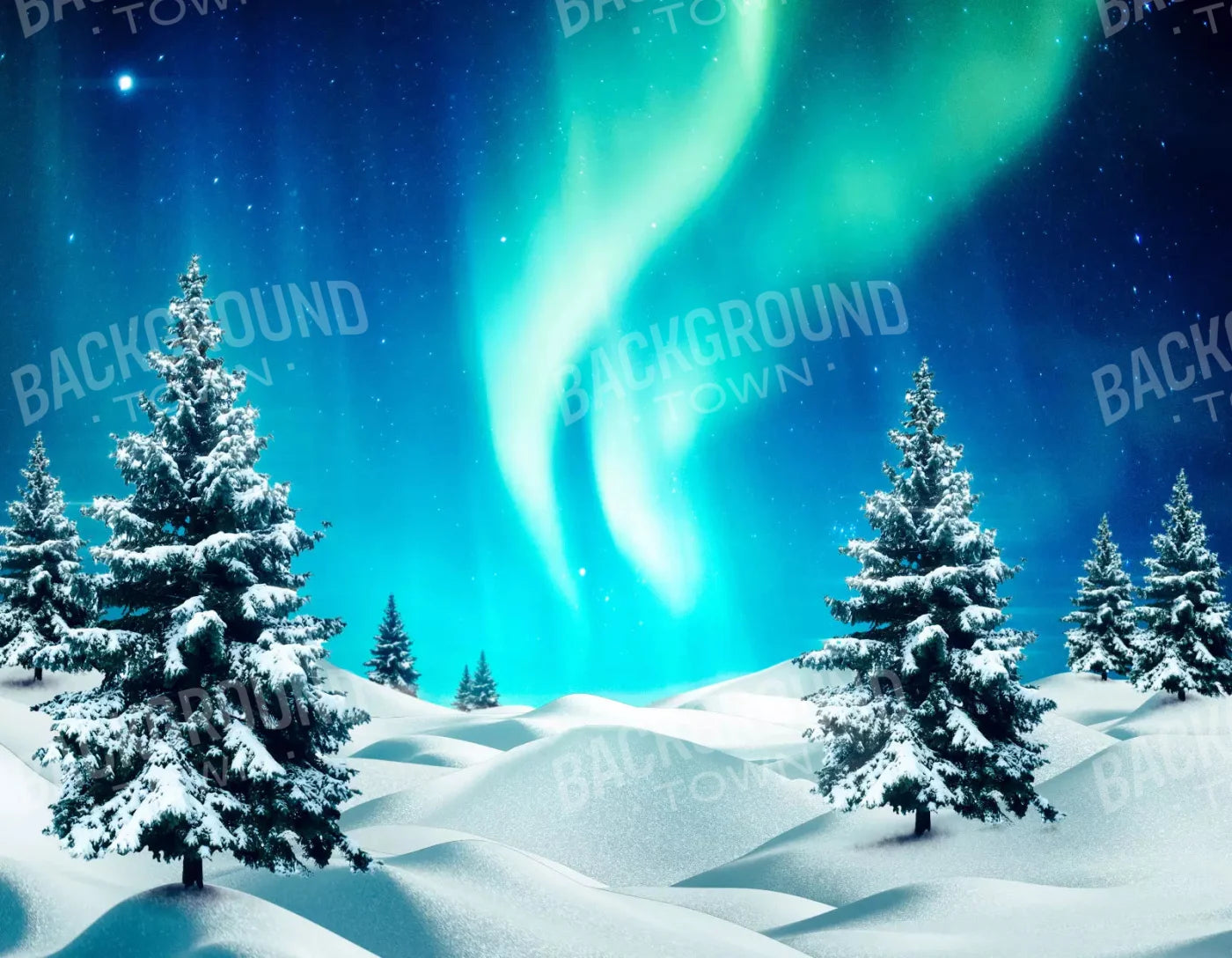 North Pole 8X6 Fleece ( 96 X 72 Inch ) Backdrop