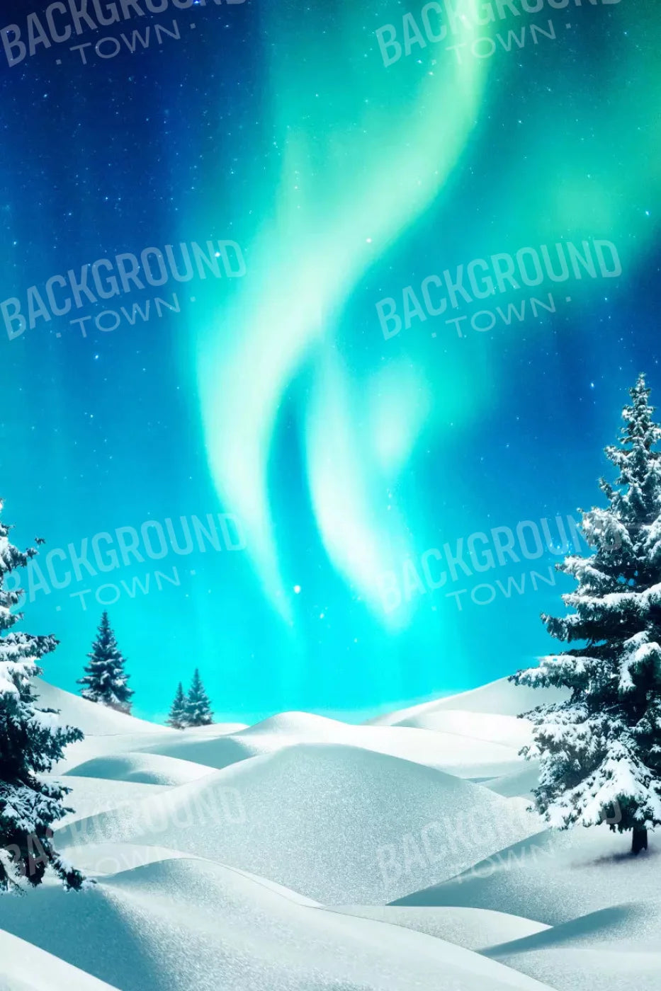 North Pole For Lvl Up Backdrop System 5X76 Up ( 60 X 90 Inch )